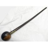 A ZULU KNOBKERRIE WITH SMALL GLOBULAR HEAD,