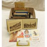 NOVELTY POSTCARDS INCLUDING 3 PERTH AND VARIOUS POSTCARDS SETS IN ONE BOX