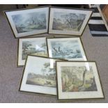 SET OF 6 FRAMED SPORTING PRINTS