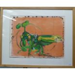 Graham Sutherland (1903-1980) Grasshopper Signed in pencil and numbered 50/70, lithograph printed in