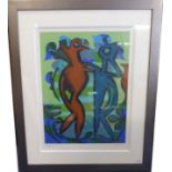 Eileen Agar (1904-1991) ''Past and Present'' Signed and numbered 27/75, screenprint in colours on