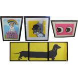 Magda Archer (Contemporary) ''Toffs Love Dogs'' Signed and numbered 1/60, inkjet with screenprint