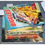 Twelve childrens' and comic annuals, including six Rupert,1968 and 1972 (two copies) to 1975,