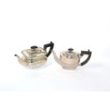 A silver bachelors teapot and another 19.6 ozt