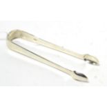 George III silver sugar tongs 1.5ozt