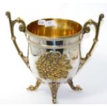 A silver plated and gilt wine cooler by Norblin & Co