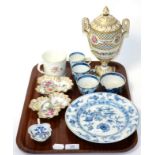 A group of 18th and 19th century porcelain including Meissen, Dresden, etc, together with a later