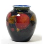 A William Moorcroft small pomegranate pattern vase Good condition overall. No damage or restoration.