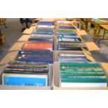 Sixteen boxes of Jane's annuals: All The World's Aircraft, World Railways, Fighting Ships, Armour