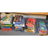 A collection of assorted board games