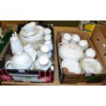 A quantity of Royal Worcester 'Bridal Lace' dinnerwares in two boxes