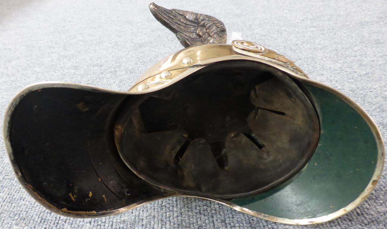A Russian O.R's Brass Helmet to the Imperial Horse Guards Regiment, the one piece skull with - Image 9 of 9