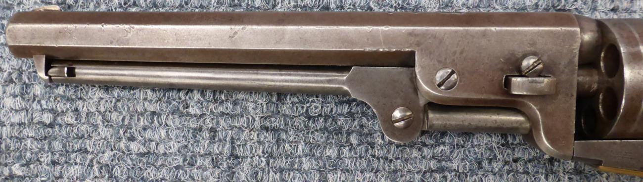 A Colt Model 1851 Navy Percussion Six Shot Single Action Revolver, .36 calibre, the 19cm octagonal - Image 5 of 16