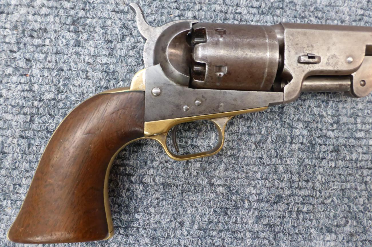 A Colt Model 1851 Navy Percussion Six Shot Single Action Revolver, .36 calibre, the 19cm octagonal - Image 7 of 16