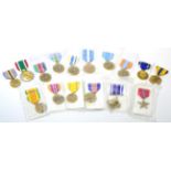 A Collection of Sixteen Various US and UN Medals, including Distinguished Flying Cross, Army