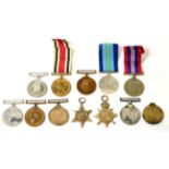 A First World War Group of Four Medals, awarded to 6273 PTE.T.HILL. A.S.C., comprising 1914-15 Star,