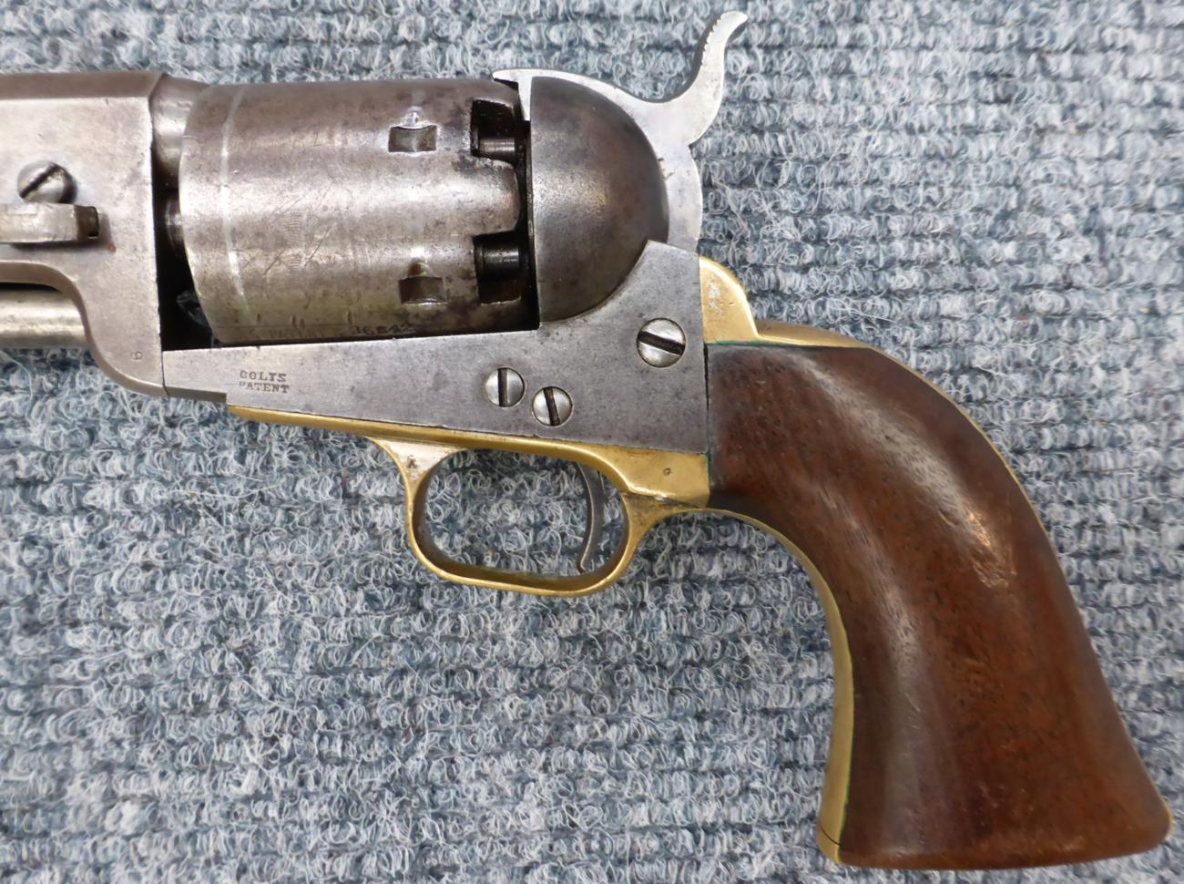 A Colt Model 1851 Navy Percussion Six Shot Single Action Revolver, .36 calibre, the 19cm octagonal - Image 4 of 16