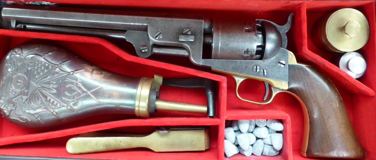 A Colt Model 1851 Navy Percussion Six Shot Single Action Revolver, .36 calibre, the 19cm octagonal - Image 2 of 16