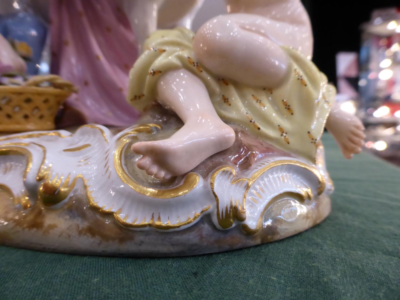 A Meissen Porcelain Figure Group of Europa and the Bull, circa 1870, after the model by J J - Image 5 of 8