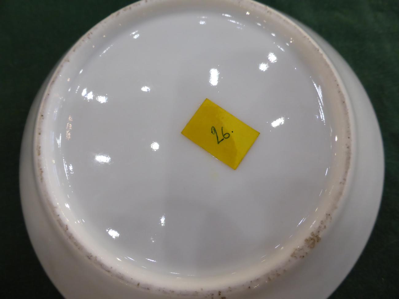 A Paris Porcelain Coffee Can and Saucer, circa 1790, painted with river landscapes, within gilt - Bild 8 aus 12