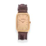 An 18ct Gold Rectangular Wristwatch, signed Jaeger LeCoultre, circa 1970, (calibre 818/2) lever