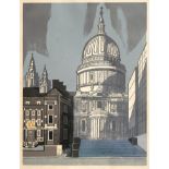 Edward Bawden CBE RA (1903-1989) ''St. Paul's'' - From ''London Monuments'' (set of nine) Signed,