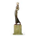 Josef Lorenzl (Austrian, 1892-1950): An Ivory and Cold-Painted Bronze Figure, circa 1925, modelled
