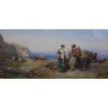 Thomas Miles Richardson Jnr (1813-1890) ''Near Genoa'' Signed and dated 1865, watercolour heightened