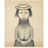 After Laurence Stephen Lowry RA (1887-1976) ''Woman with Beard'' Signed in pencil with the