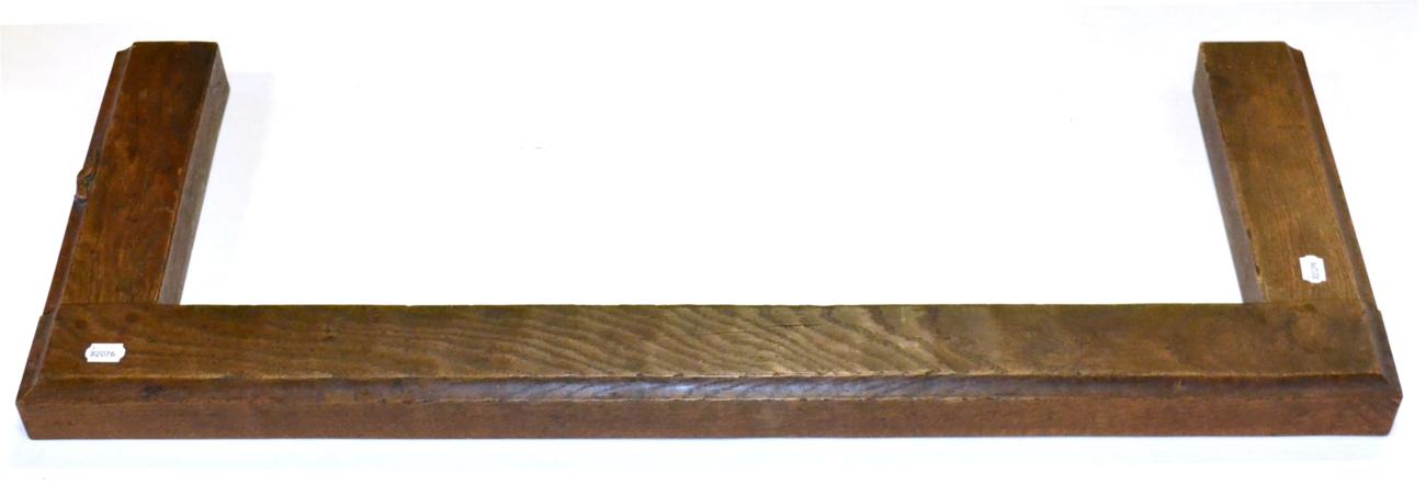 A Robert ''Mouseman'' Thompson Oak Fender, of plain rectangular form, with carved mouse signature,
