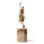 Demetre H Chiparus (Romanian, 1888-1950): ''Dancer of Lebanon'' A Gilt and Patinated Bronze and