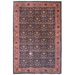 Fine Anatolian Carpet The field with an allover design of palmettes, serrated leaves and stylised