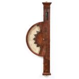 A Very Rare and Unusual Quadrant Shaped Mahogany Barometer, signed John Hargraves & Thomas Tatham,