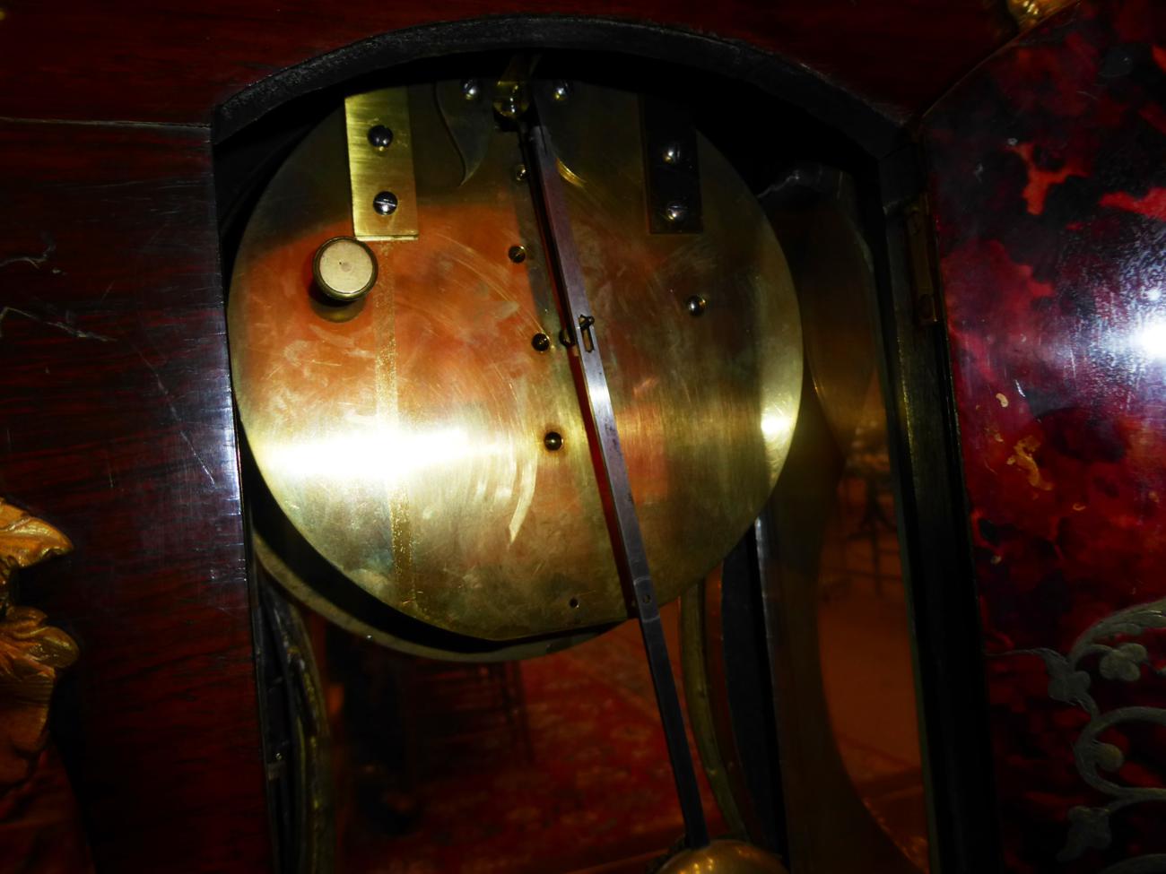 A ''Boulle'' Table Timepiece, signed Payne, 163 New Bond Street, London, circa 1890, case surmounted - Image 7 of 8