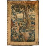 A Late 17th/Early 18th Century Aubusson Tapestry Central France The field depicting a wooded