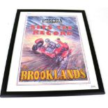 After Phil May ''Lagonda Repo Brooklands Alan They Sale the record 1937'' Giclee poster print,