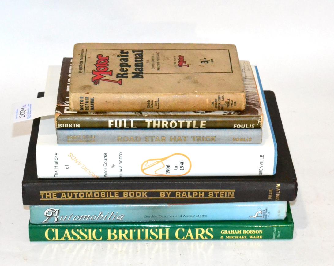 Motor Interest: Seven Volumes Gordon Gardner & Alistair Morris Automobilia; William Boddy History of