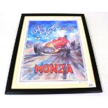 After Phil May ''Alfa Romeo, Alfetta S Mowza Tipo 159 1948'' Giclee poster print, signed in