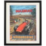 After Phil May ''Maserati of Nurburgring Maserati 250f, Fangio wins German GP 1957, five times world