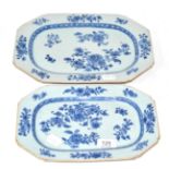 A pair of Chinese porcelain platters