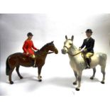 Beswick Hunting Group Comprising: Huntsman, Style Two, Standing, model No. 1501, brown gloss,