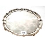 A silver salver