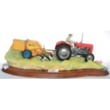 Border Fine Arts 'Hay Turning' (Massey Ferguson Tractor and Wuffler), model No. JH110 by Ray