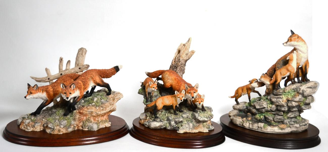 Border Fine Arts Fox Models Comprising: 'Duke and Duchess' (Fox and Vixen), model No. FT05 by - Image 2 of 2
