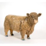 Beswick Galloway Bull - Silver Dunn, model No. 1746C, fawn and brown glossIn good condition; image