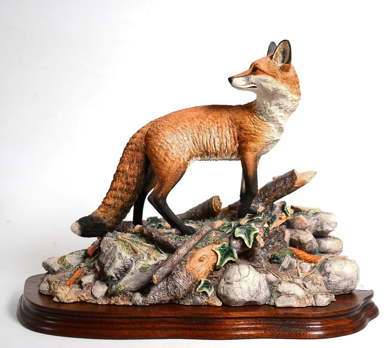 Border Fine Arts Fox Models Comprising: 'Duke and Duchess' (Fox and Vixen), model No. FT05 by