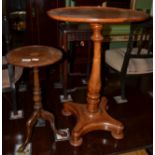 William IV circular pedestal table and reproduction inlaid wine table (2)