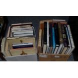 A collection of assorted silver and antiques reference books (two boxes)