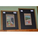 A group of eight 20th century Indian framed watercolours