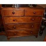 George III four height chest of drawers